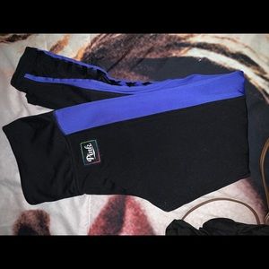 Black and blue pink tights by pink